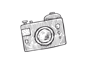 Illustration einer Fotokamera